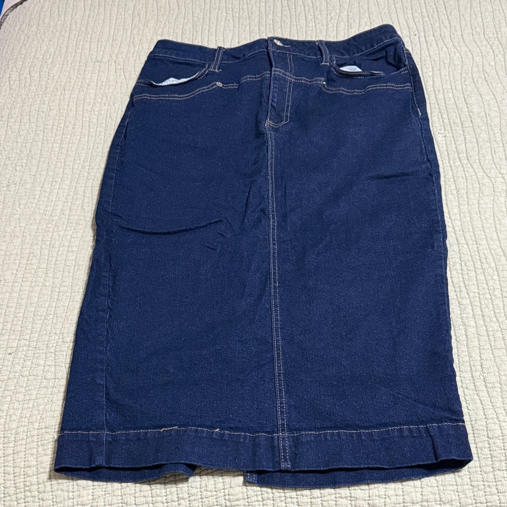 Bar III Dark Blue Pencil Skirt